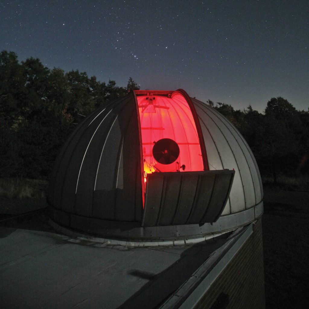 The dome at the Kopernik Observatory.