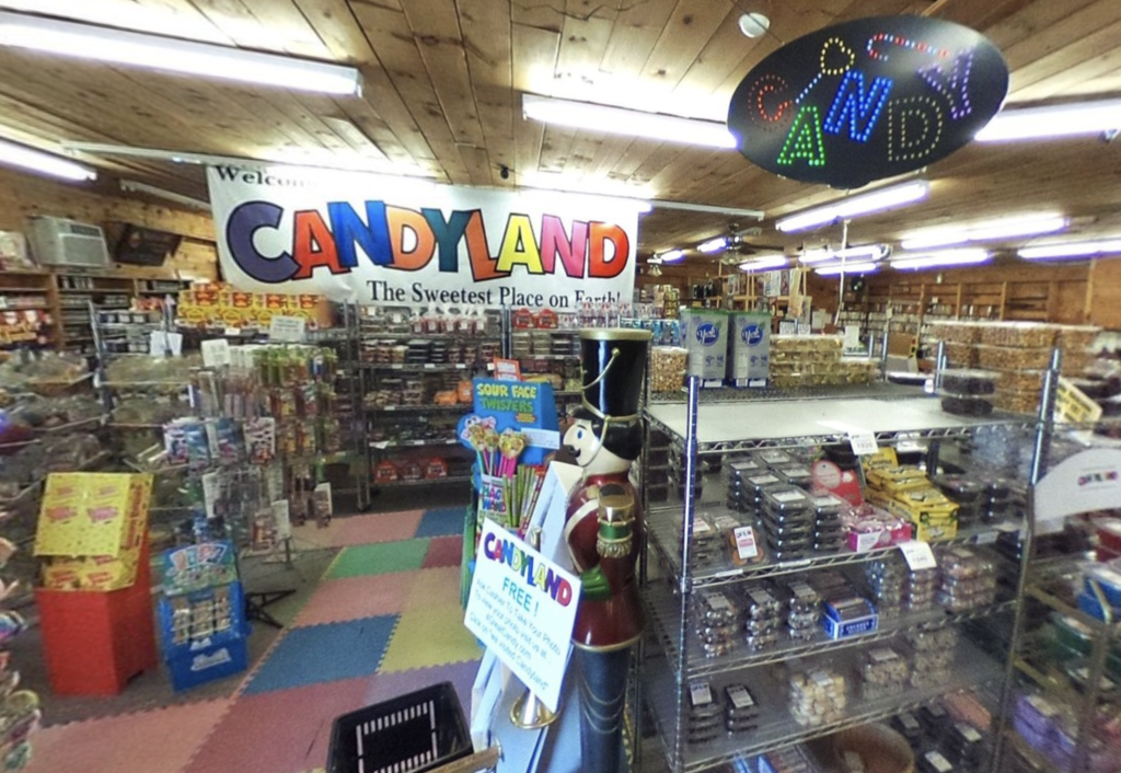 Interior of Candyland.