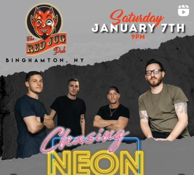 Chasing Neon Live at The Red Jug Pub Visit Binghamton