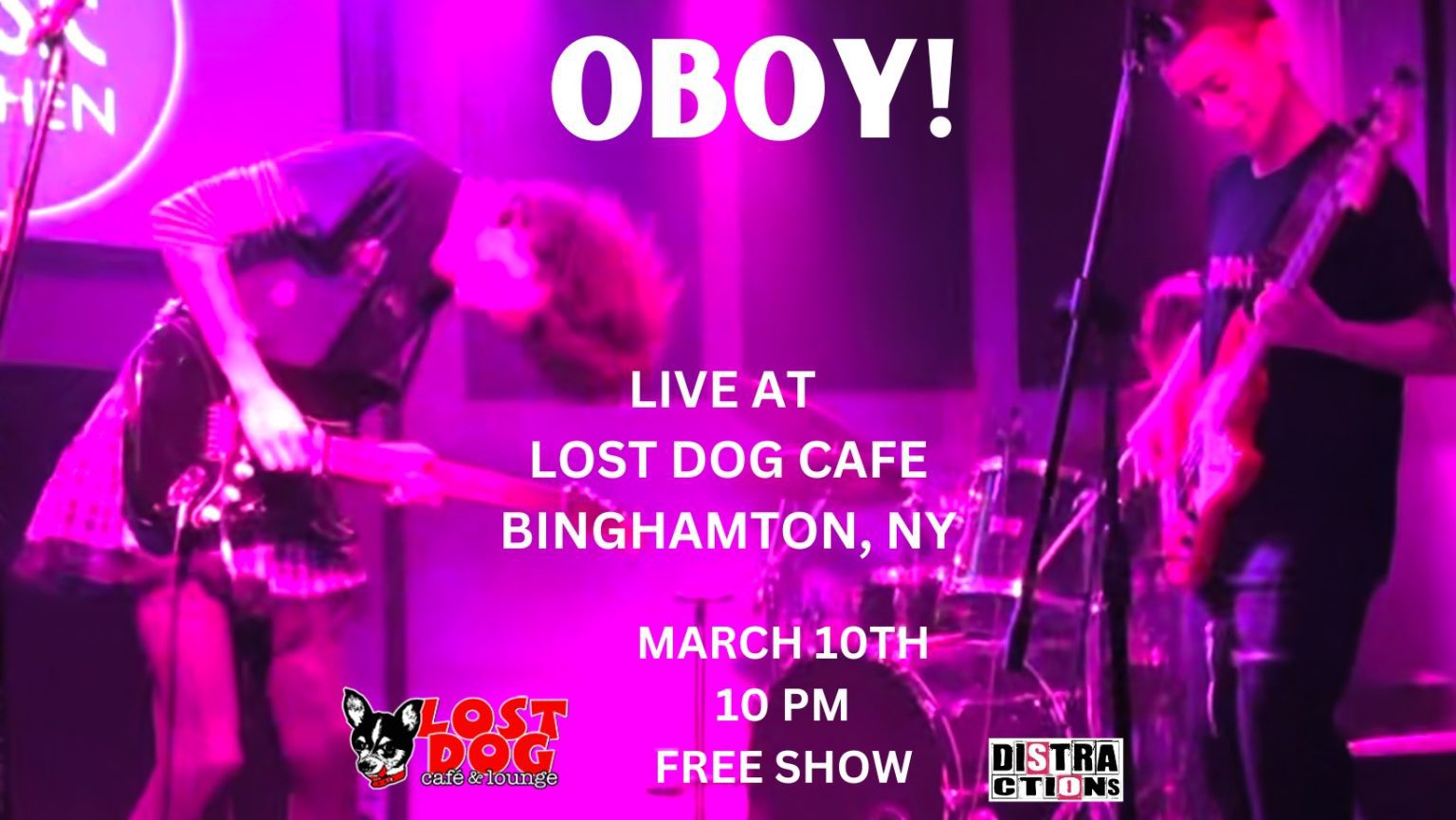 OBOY! - Live at Lost Dog Cafe | Visit Binghamton