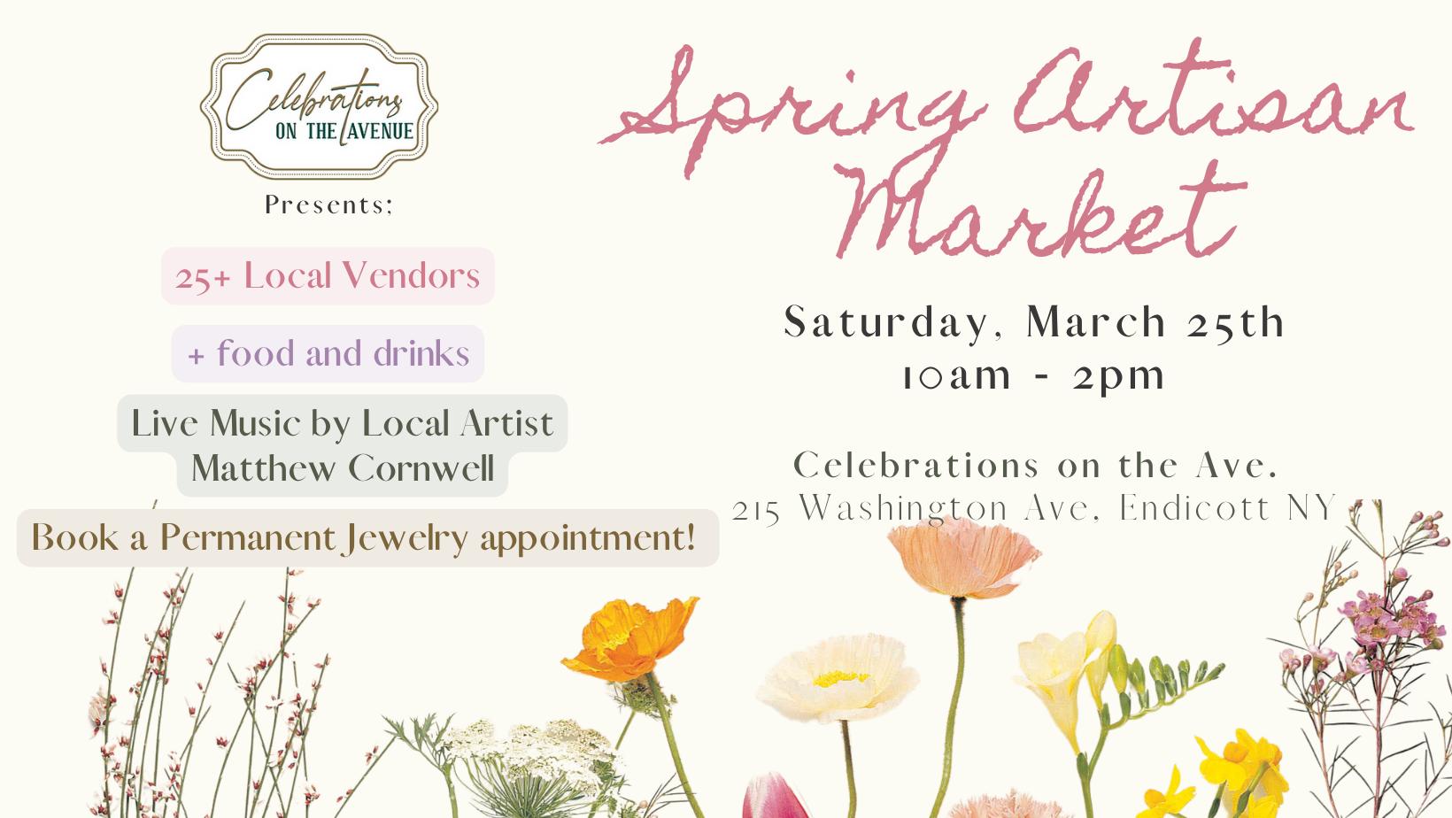 Spring Artisan Market at Celebrations on the Ave | Visit Binghamton