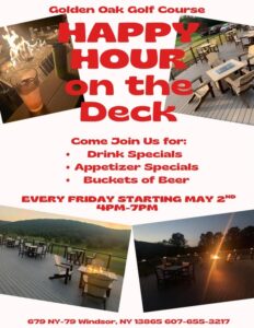 Golden Oak Golf Course Happy Hour on the Deck Visit Binghamton Golden Oak Golf Course Happy Hour on the Deck Visit Binghamton